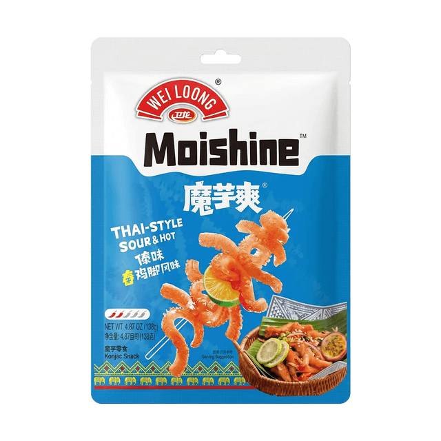 WEILONG Konjac Snack Dai Style Chicken Feet Flavor, 4.87 oz