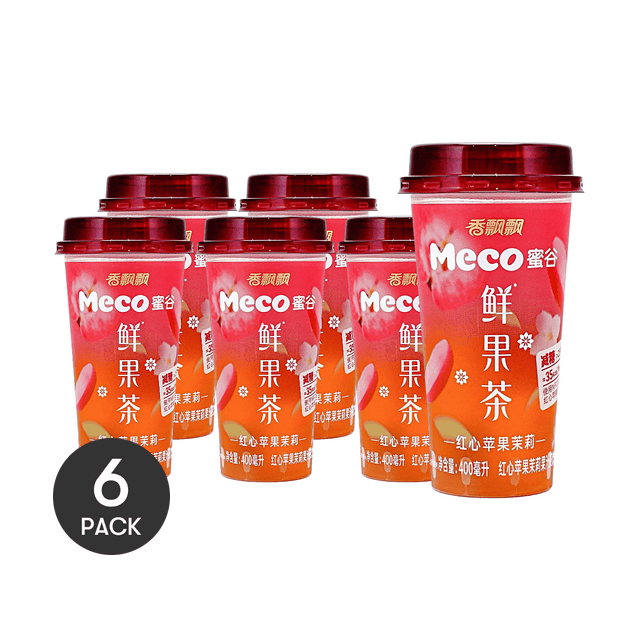 XIANGPIAOPIAO Fresh Fruit Tea Red Apple Jasmine 13.53 fl oz  *6【6 Packs】