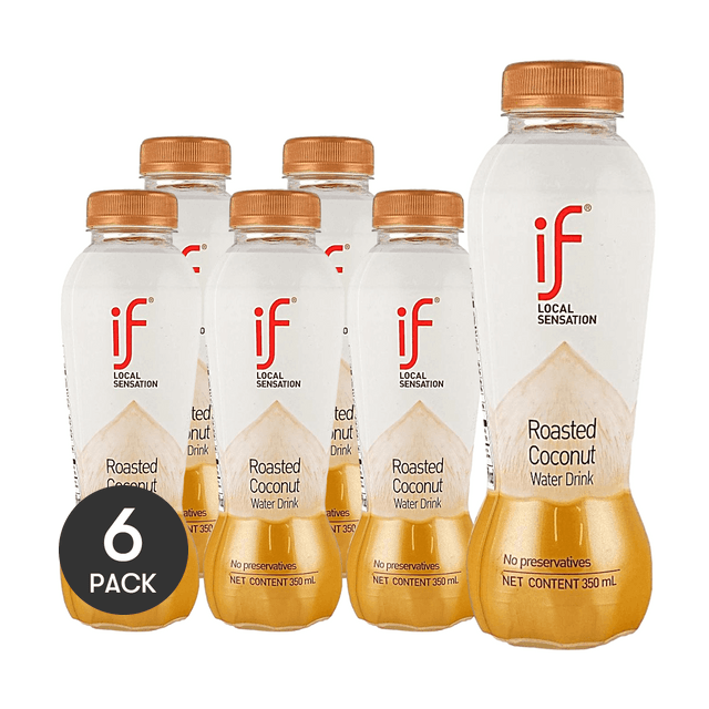 IF Roasted Coconut Water Drink 11.8 fl oz 6 Packs】Rich Roasted Coconut Flavor