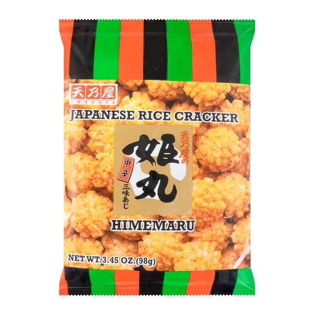 AMANOYA Japanese Rice Crackers , Mildly Spicy, 3.45 oz