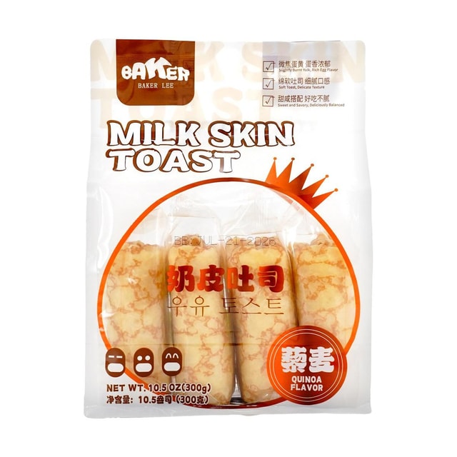 BAKER LEE Milk Toast in Omelette with Quinoa, 10.6 oz