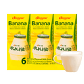 BINGGRAE Banana Flavored Milk Drink,Korean Sweet and Creamy Beverage, 6.76 fl oz*6 Pack