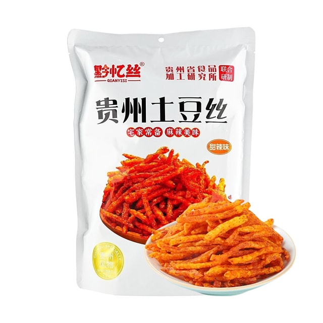 QianYiSi Sweet and Spicy Shredded Potatoes,French Fries, 7.05 oz