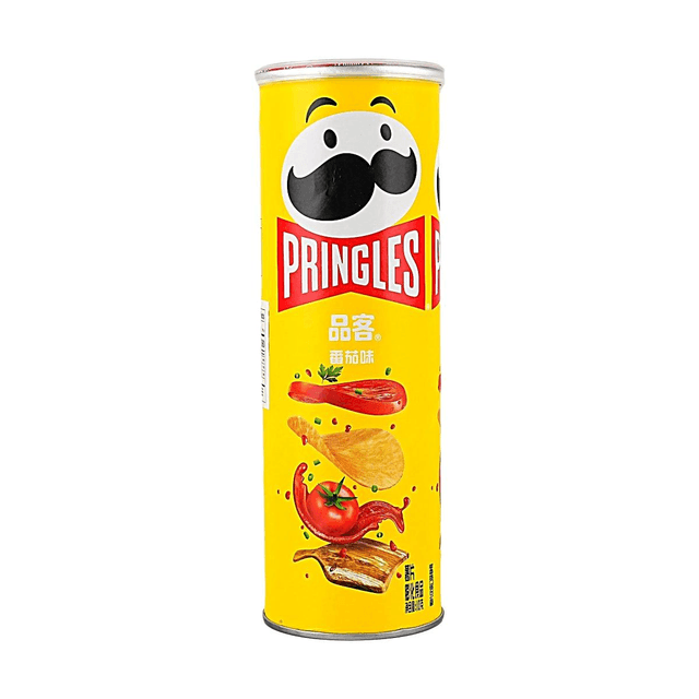 Pringles Tomato Flavored Potato Chips 3.88 oz【Classic Can】【Rich Tomato Flavor】
