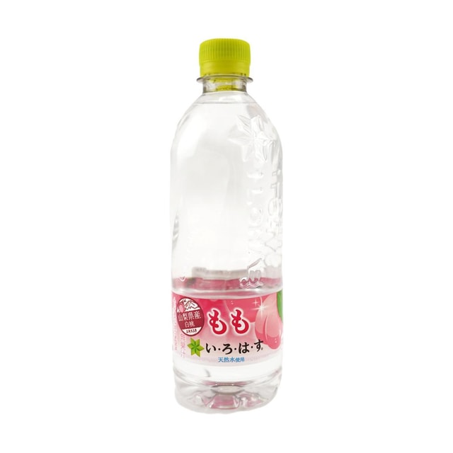 COCA-COLA ILohas Momo White Peach Flavored Mineral Water, Soft Drink,18 fl oz