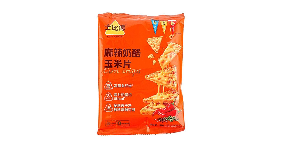 SHIBIDE Spicy Cheese Corn Chips, 1.13 oz