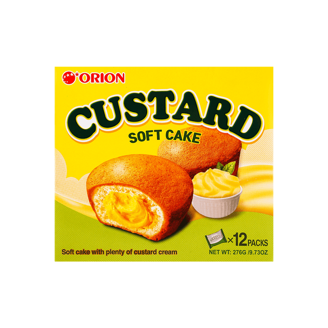 ORION Soft Custard Cream Cakes Dessert, 12 Piece, 9.73 oz