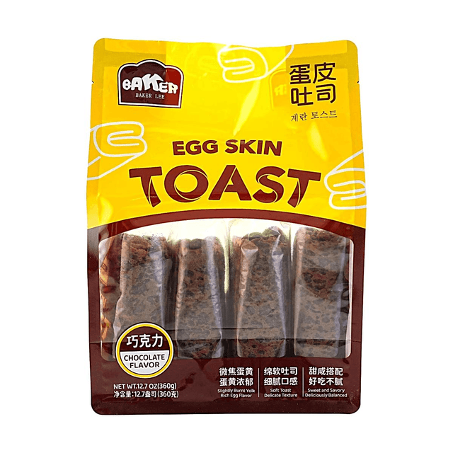 BAKER LEE Chocolate Egg Crust Roll Toast, 12.76 oz