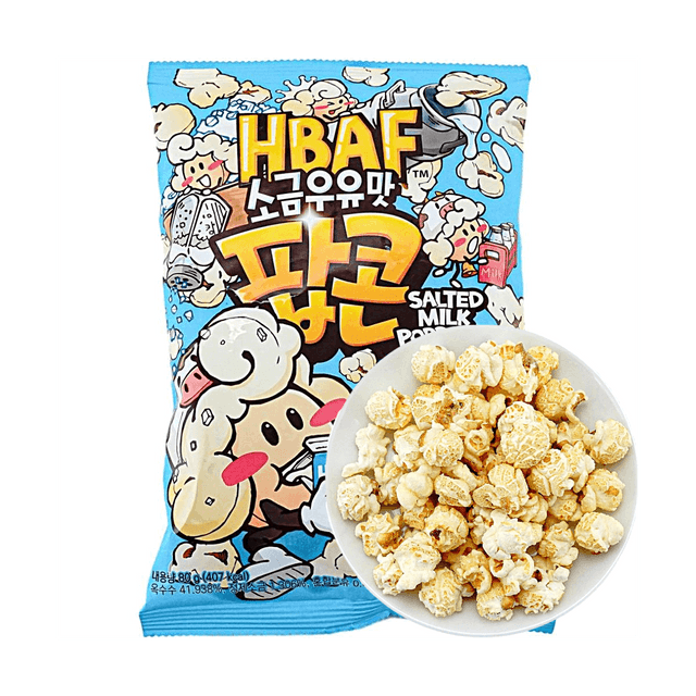HBAF Salted Milk Flavor Popcorn, 2.82 oz