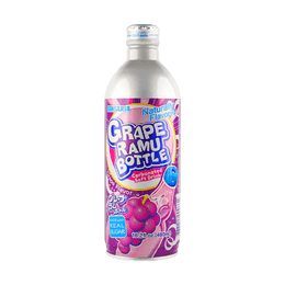 SANGARIA Grape Ramune Bottle Carbonated Soft Drink, 16.2 oz