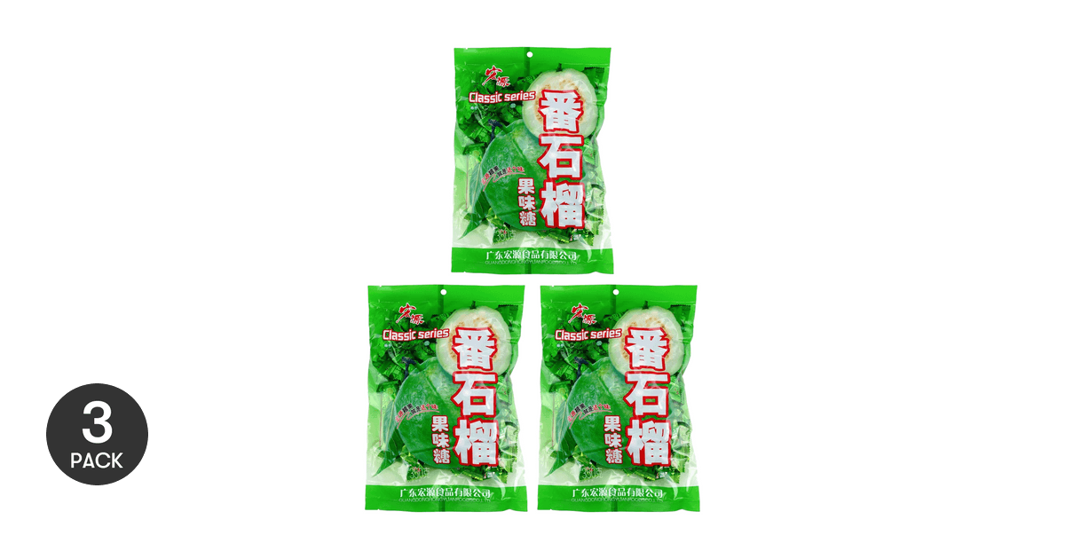 HONGYUAN Candy Guava Flavor, 12.35 oz *3 pack