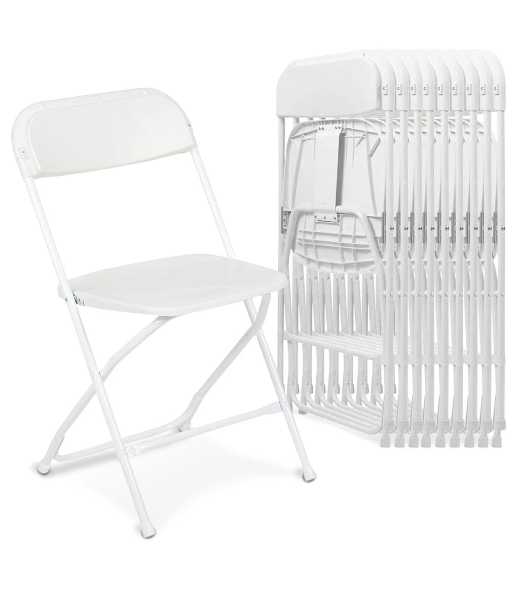 Plastic folding chairs