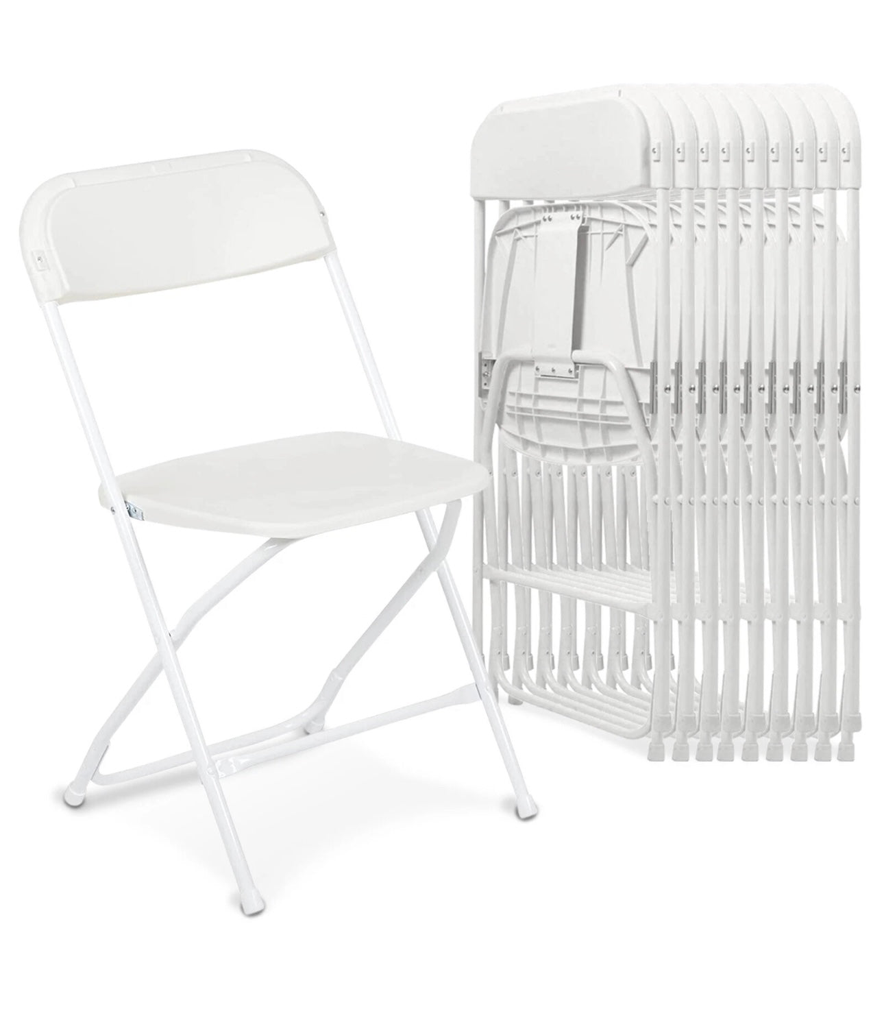 Plastic folding chairs