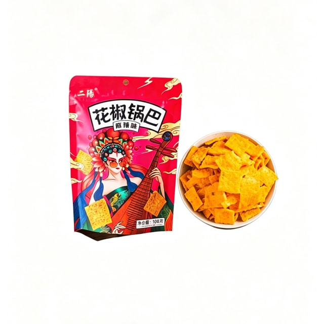 ERYANG Sichuan Pepper Crispy Rice Hot & Spicy Snack 1 Bag 108g