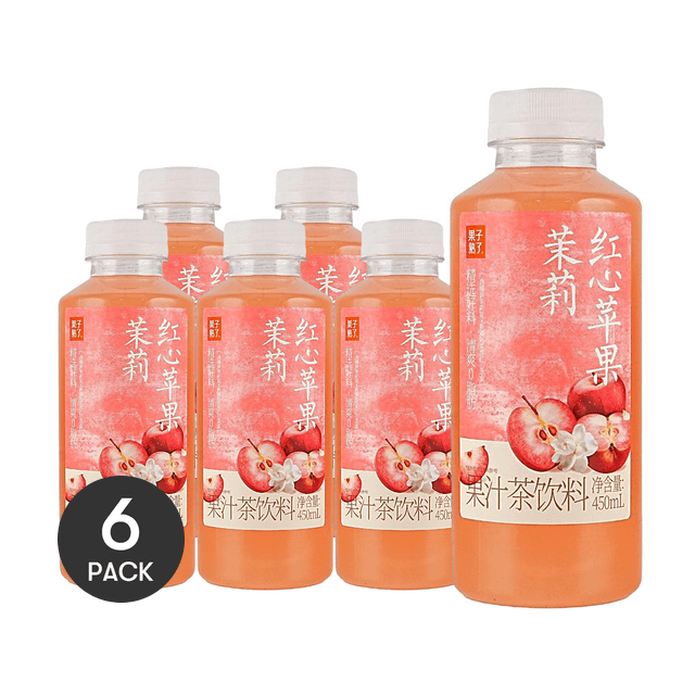 GZSL Red Apple Jasmine Juice Tea, 15.22 fl oz *6【6 Packs】【Red Heart Apple Floral】