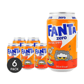 KOREA COCA COLA Korea Fanta Zero Orange,12 fl oz  *6【6 Packs】