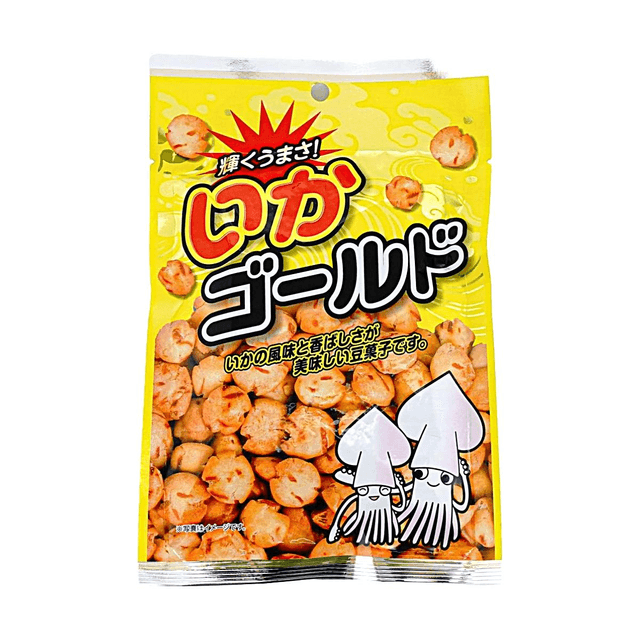 POPPONUTS Squid Gold Peanuts Snacks 2.1 Oz