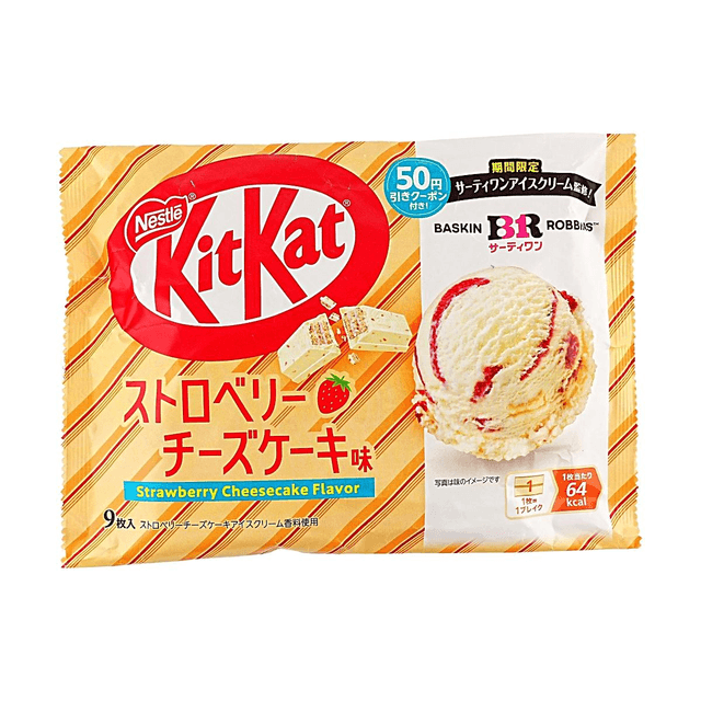 NESTLE Kit Kat Strawberry Cheesecake Flavor Wafer, 9 Pcs