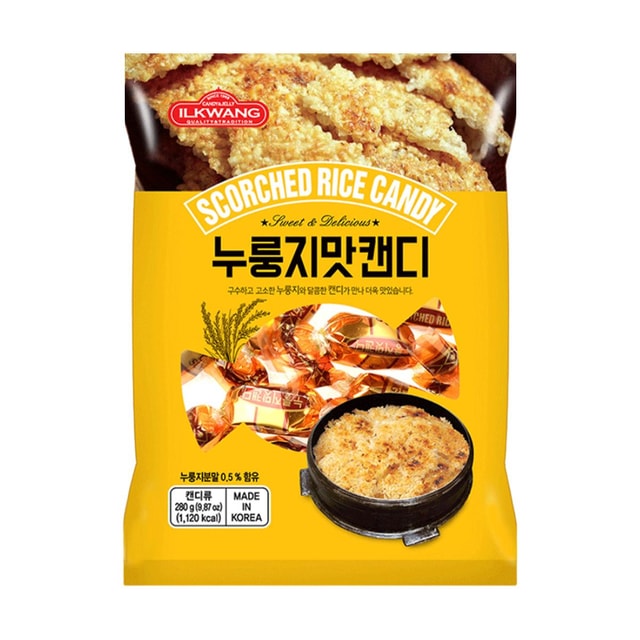 ILKWANG Scorched Rice Candy 9.87oz 【Classic Korean Flavor】