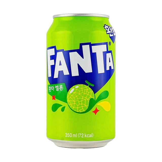 KOREA COCA COLA Fanta Melon Flavor Soda, 11.83 fl oz