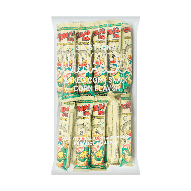 Corn Bisque Umaibo - Japanese Dagashi Sweets, 0.21 oz*30 Pieces